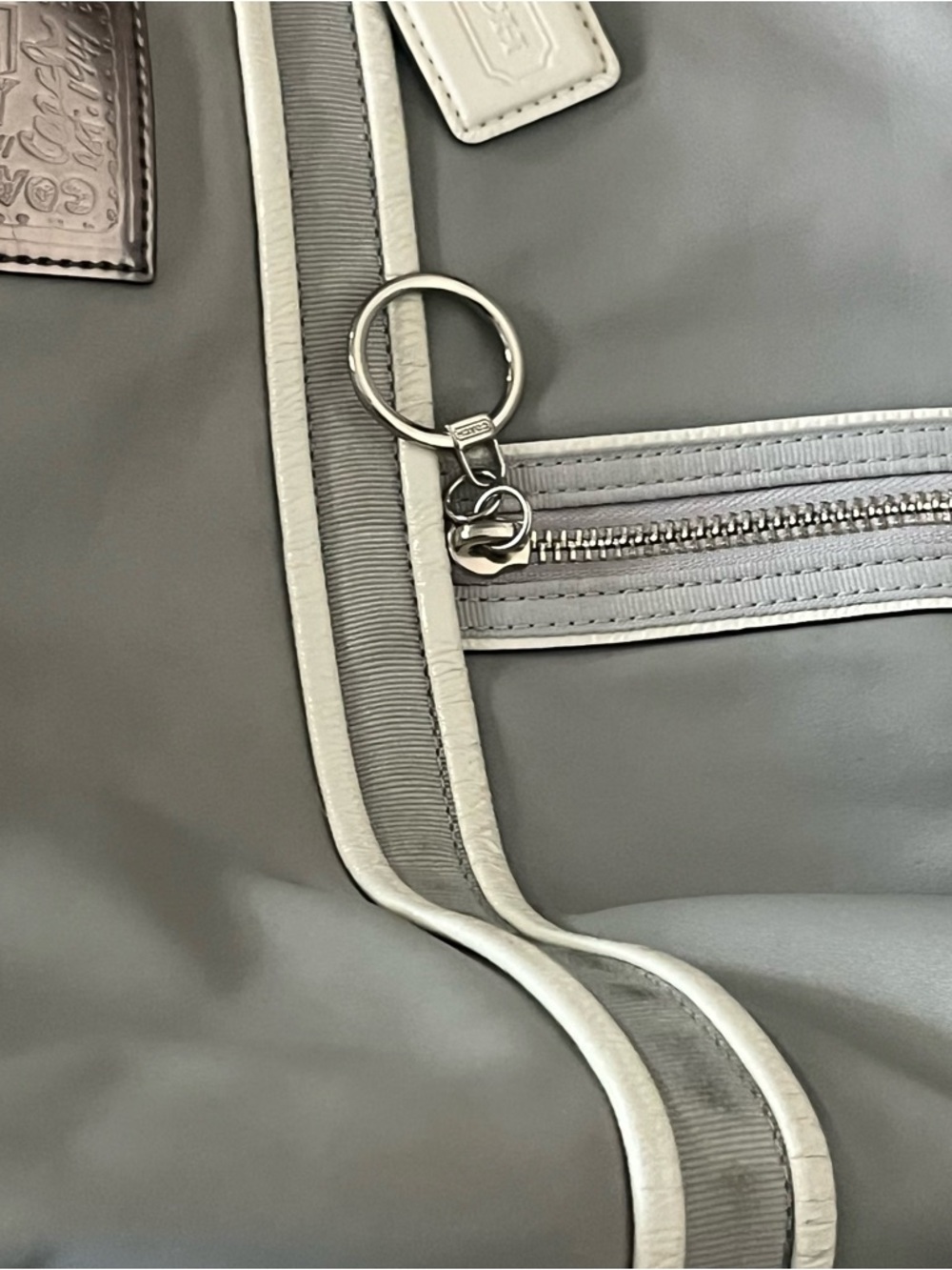 Coach Poppy with White Trim and Silver Hardware - Picture 4 of 15